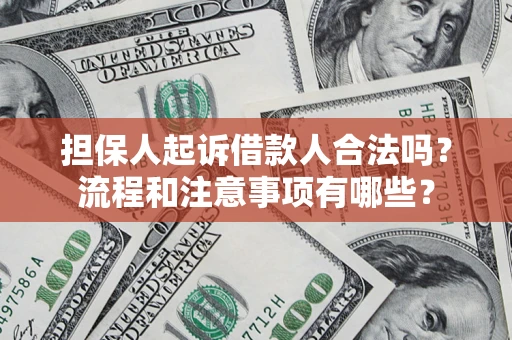 北京担保人起诉借款人合法吗？流程和注意事项有哪些？