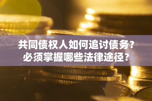 北京共同债权人如何追讨债务？必须掌握哪些法律途径？