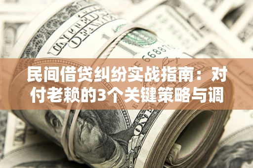 北京民间借贷纠纷实战指南：对付老赖的3个关键策略与调解盲区解析
